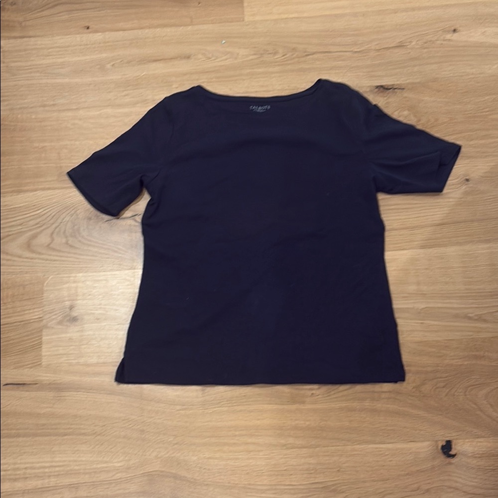 talbots navy shirt size LP